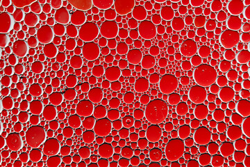 Abstract red background with circle pattern