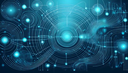 Naklejka premium abstract wallpaper illustration, symbolic for artificial intelligence