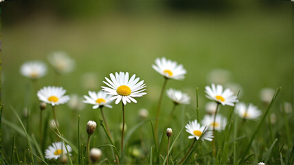 daisies in the grass