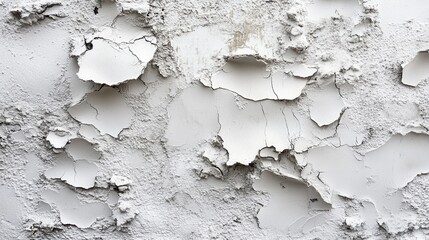 Naklejka premium Close-up of peeling paint on weathered wall texture