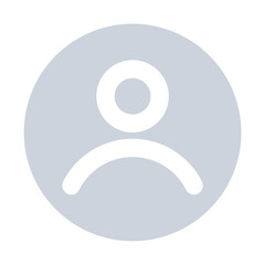 High resolution default profile picture icon.