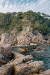 rocks and sea