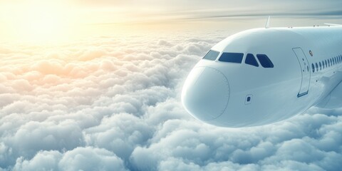 Fototapeta premium Airplane banner