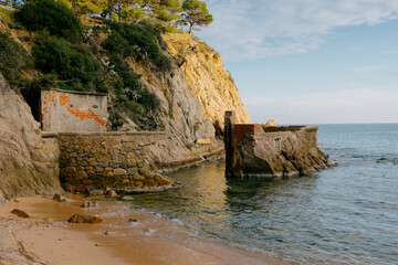old boat on the beach