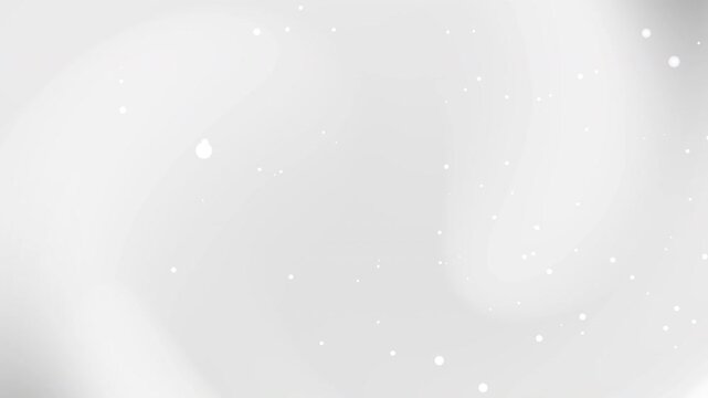 Plain white background with white grey curve lines motion and white dots minimal design corporate background. Seamless loop