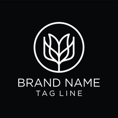 Nature flower logo design concept. Universal flower design.