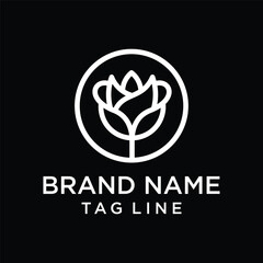 Nature flower logo design concept. Universal flower design.