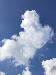 blue sky with white clouds