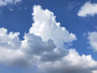 blue sky with white clouds