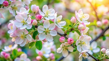 Obraz premium apple flowers background
