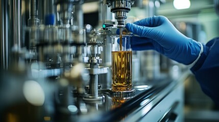 In a high-tech laboratory within a rare metals factory, specialists in protective gear perform various testing procedures on different metal samples, ensuring quality and efficiency