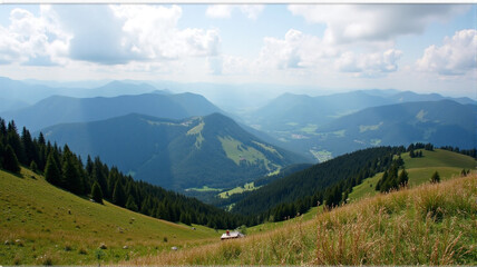 Obraz premium view of the mountains