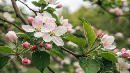 Obraz premium apple flowers background