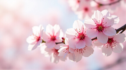 Obraz premium pink cherry blossoms