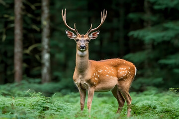 Obraz premium Majestic deer in a forest