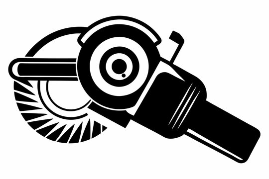recommend clip art: angle grinder line art silhouette vector illustration