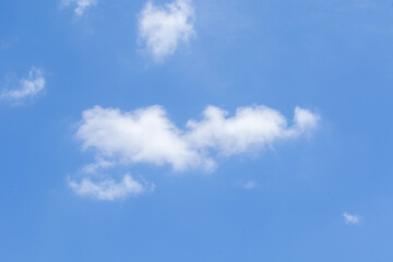 A soft, open sky with a few floating clouds, creating a serene and natural atmosphere.