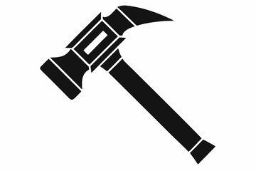hammer line art silhouette vector illustration