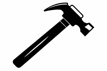 hammer line art silhouette vector illustration