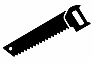handsaw line art silhouette vector illustration