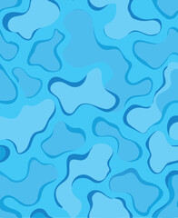 Abstract Blue Fluid or Water Pattern Background
