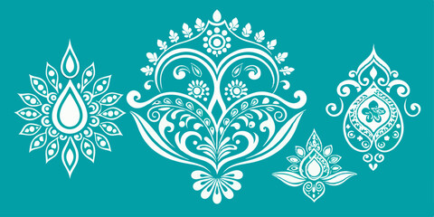 vector illustration of a floral ornament