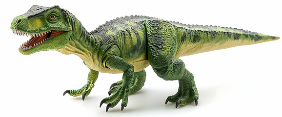 Obraz premium Green Dinosaur Toy Model Isolated