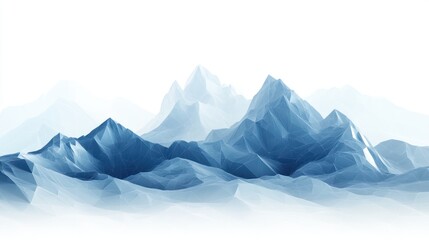 Fototapeta premium Abstract Digital Mountainscape