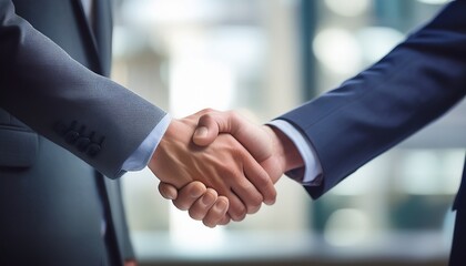 A handshake that bridges partnerships and opportunities.  