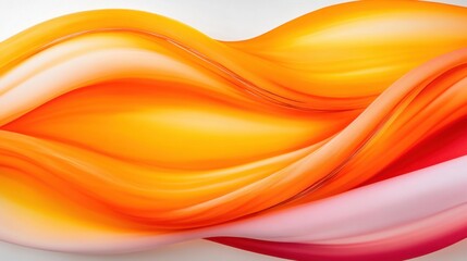 Bright tangerine and crimson streaks with embedded copper wire spirals, evoking warmth and movement.