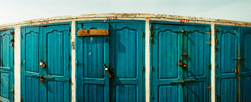 Storage along on the docks, Essaouira, Morocco.