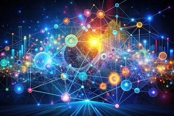 Obraz premium Big data visualization: uncovering trends and patterns.