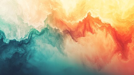 Abstract Orange Teal Gradient Background Texture