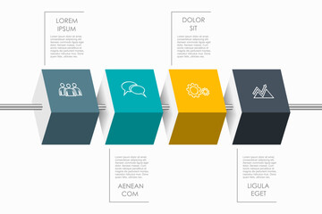 Infographic design template with place for your data. Vector illustration.
