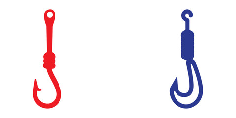 Professional Hook Logo Icons Silhouette Vector Illustration