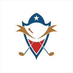  Golf Logo Vector Design Minimalist Sports Icon on White Background