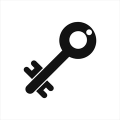 Minimalist Key Vector Illustration for Security and Access