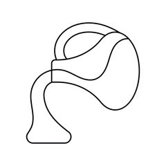 oil lineal icon with white background vector stock illustration