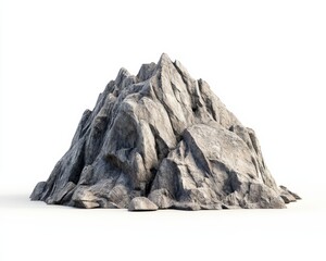 A Large Gray Rock Formation with a Rough Texture
