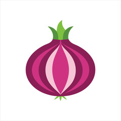 Onion Pictogram Simple and Clean Vector Illustration
