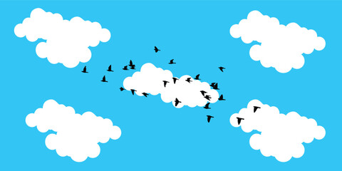 blue sky background, blue sky with clouds