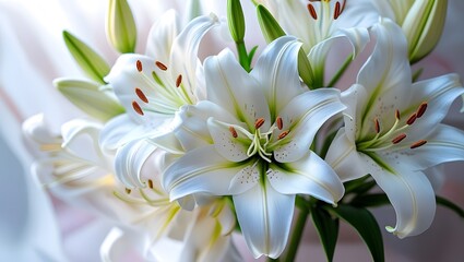 bouquet of white flowers