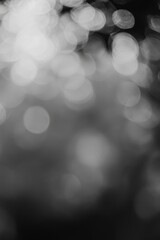 Abstract Black and White Bokeh Background