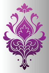 Vintage Floral Ornament Design with Seamless Pattern and Decorative Elements.