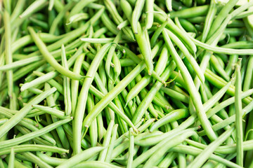 Fresh Green Beans Background 