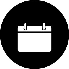 Notification Calendar Flat Line Icon, Date, schedule, planner, reminder, organizer sign business symbols for web, internet, mobile apps, interface design: business, finance, on transparent background