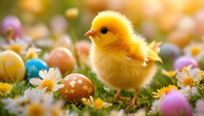 adorable easter chicks and eggs