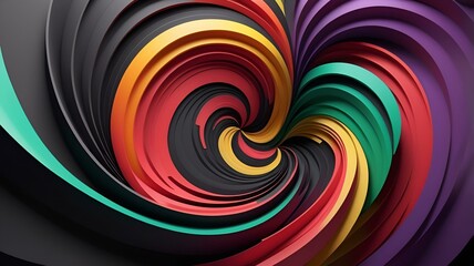 Obraz premium Dynamic Waveform Gradient Poster