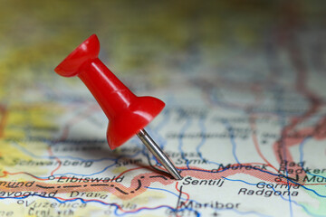 Sentilj, Slovenia pin on map