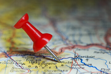 Ruse, Slovenia pin on map